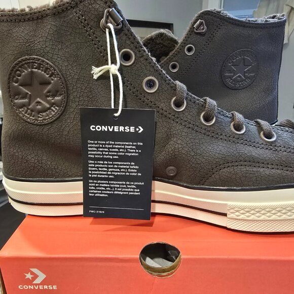 Converse Chuck 70 Distressed Leather 'Fresh Brew' Coffee Brown Men's Size 10.5 - Picture 1 of 12